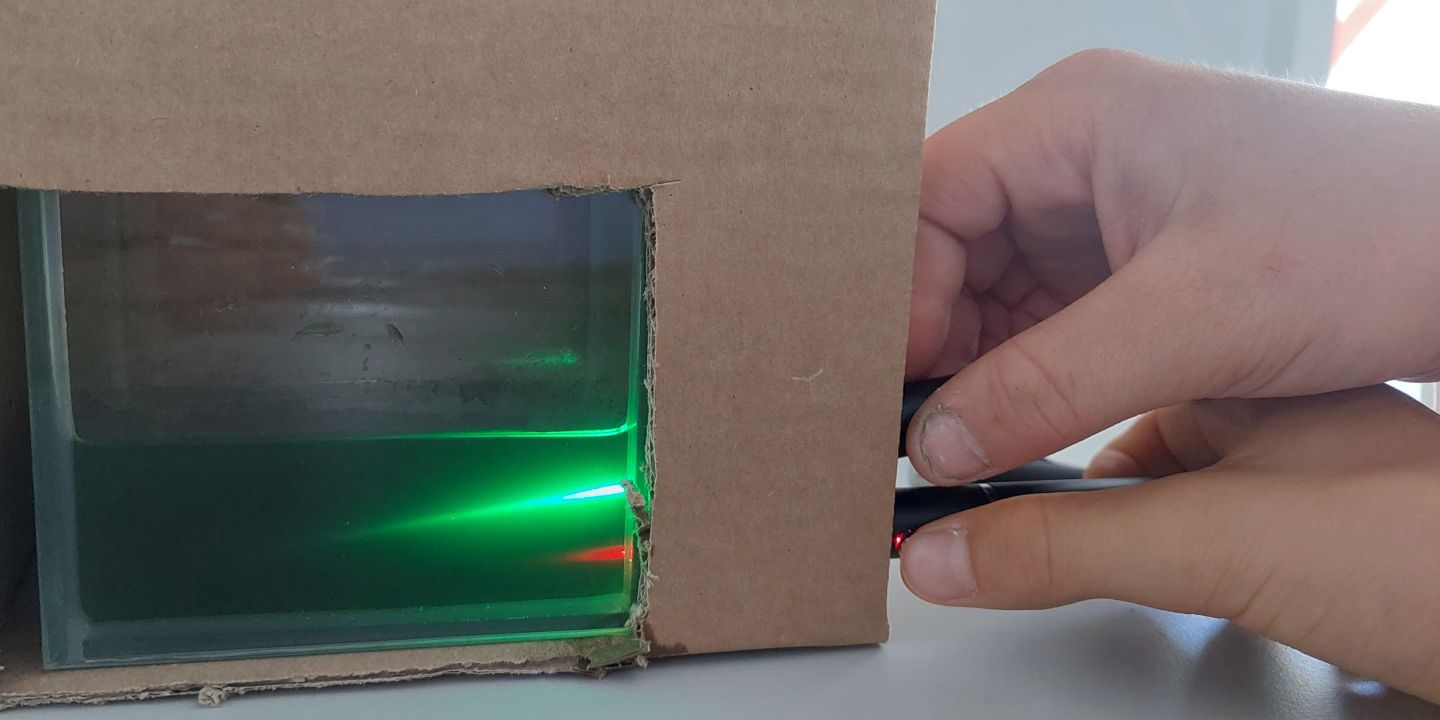 Fotosynthese Experiment mit Lichtfarben