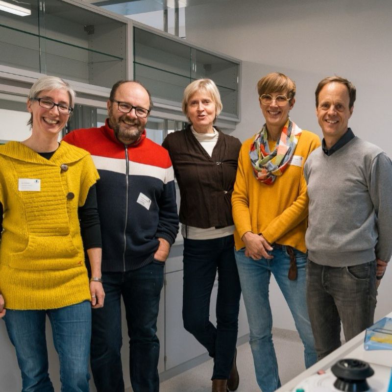 Das MINTopolis-Team: Luci Kohlhauf, Matthias Schweinberger, Karen Schmidt-Bäse, Veronika Süßmilch, Sebastian Weidenthaler